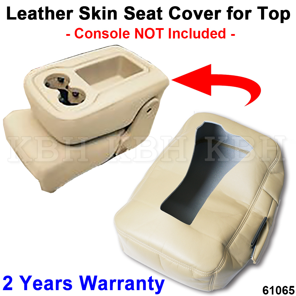 Details About Leather Armrest Console Jump Seat Cover Top 07 13 Silverado Tahoe Sierra Tan