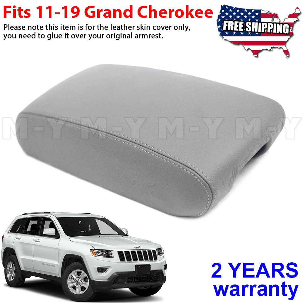 Real Black Center Console Lid Armrest Cover Fit 11-19 Dodge Durango Cherokee